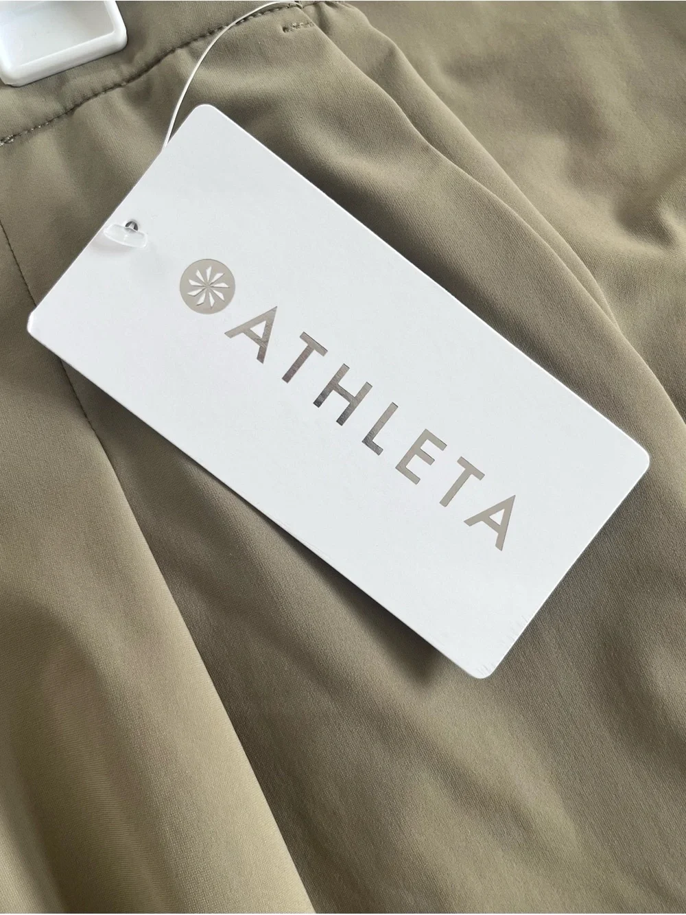 NWT Athleta Khaki/Tan Wide-Leg Track Pants